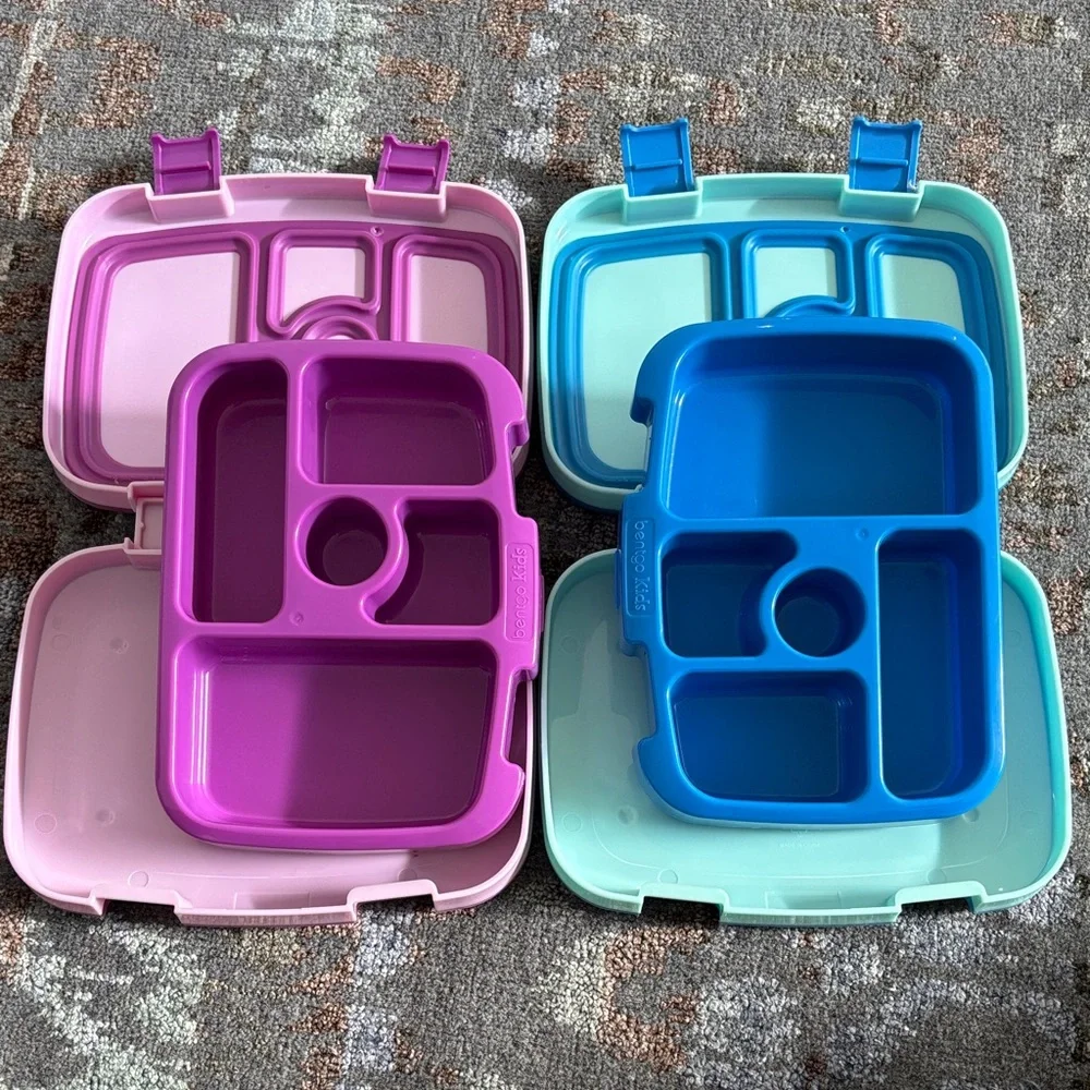 Bentgo Kids Pink and Blue Lunch Box - Picture 7 of 7